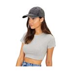 Eskitme Denim Siyah Şapka Kep 56-60