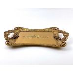 Eskitme Model Tepsi Gold (Polyester) - 1 Adet