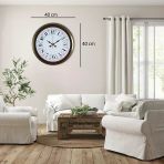 Eskitme Motifli 40 Cm Metal Duvar Saati
