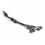 Eskitme Renk 4lü 1000 Ayar Gümüş Top Kazaz Püskül