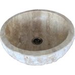 Eskitme Traverten Dışı Patlatma Mini Lavabo