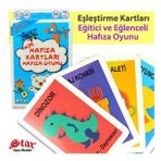Eşleştirme Kartları Hafıza Oyunu - Star Oyun - Kargo Bedava - Mini Hafıza Kart Oyunu Stoktan