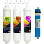 Esli Inline Kapalı Kasa Su Arıtma Cihazı Jammy Jf Membranlı 4lü Filtre Seti 12 Inch