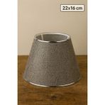 Eslight Avangart Abajur Başlığı 22CM - Gri - Beyaz