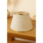 Eslight Avangart Abajur Başlığı 22CM - Koyu Bej