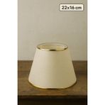 Eslight Avangart Abajur Başlığı 22CM - Krem