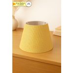 Eslight Hasır Sarı Kumaş Abajur Başlığı 22 cm T26