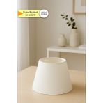 Eslight Modern Abajur Başlığı 22CM - Beyaz