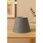 Eslight Modern Abajur Başlığı 22CM - Koyu Gri