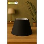 Eslight Modern Abajur Başlığı 22CM - Siyah