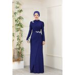 Esma Masal Tesettür Abiye Elbise SMR001