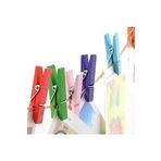Esmay Küçük Renkli Mandal 100 lü Paket Mini Ahşap Mandal Fotoğraf Mandalı 3,5 cm