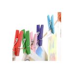 Esmay Küçük Renkli Mandal 20 Li Paket Mini Ahşap Mandal Fotoğraf Mandalı 3,5 cm