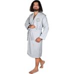 Esmen Bornoz Seti Ikili - Açık Gri - L - XL
