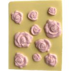 Esmo Home 10 Lu Gül Şeklinde Silikon Pasta ve Seker Hamuru Kalibi Çi-88 - Option-1 - 001-Renkli