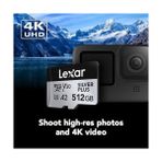Esmo Home 512 GB Profesyonel Silver Plus Microsdxc Hafıza Kartı W/sd Adaptör, Uhs-I, C10, U3, V30, Full-Hd ve 4K Video, 205/150 Mb/s'ye Kadar Okuma/yazma, Videografçılar, Oyuncular (LMSSIPL512G-BNANU) - Option-1