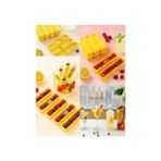 Esmo Home 6 Adet Dikdörtgen Kapaklı Çubuk Şekilli Silikon Buz Kalıbı Kahve Kokteyl Içecek Sunum Buzluk 13 cm - Option-1 - 001-Renkli