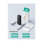 Esmo Home Aecooly Ince Taşınabilir Fan, Ince Elde Taşınabilir Fan, USB Şarj Edilebilir Mini Kişisel [24H Maksimum Soğutma Süresi], Seyahat Için Akülü Küçük Katlanabilir Cep, Yaz, Kadın ve Erkekler, Kızlar Için - 001-Siyah