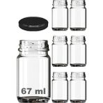 Esmo Home Afracam 67 ml Şeffaf Shot Kavanoz 67 cc Konserve Metal Siyah Kapaklı Cam Kavanoz 6 Adet - 000-Siyah - 1 Adet - Option-1