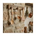 Esmo Home Ahşap Spatula, 28 cm Doğal Kayın Ağacı Yemek Kaşığı, Yapışmaz Tavalar Için Çizmez Mutfak Servis Gereci, El Yapımı Uzun Saplı Hamur ve Servis Spatulası, Sağlıklı Mutfak Seti Yardımcısı - Kestane Akaju - Option-1