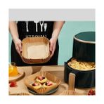 Esmo Home Airfryer Pişirme Kağıdı,xl-Xxl Büyük Boy, Kare, 50 Adet Hava Fritöz Parşömen Fırın Kağıdı Tek Kullanımlık Kağıt Fırın Fritöz Pişirme Kızartma Tavası Için Uygun 20CM - Option-1