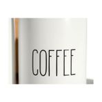 Esmo Home Amberhaus 3'lü Bambu Kapaklı Seramik Kavanoz Seti - Vakumlu Çay Şeker Kahve Saklama Kabı - Coffee Sugar Tea Yazılı Beyaz Baharatlık (700 Ml) - 0 Siyah - Option-1
