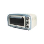 Esmo Home Ariete Vintage Fırın Mavi 0979/05 - Pizza Fırını, 1380 Watt, 18 Litre Kapasite, 3 Pişirme Fonksiyonu, Paslanmaz Çelik Hazne, 60 Dakika Zamanlayıcı, Çift Cam, 230°C Ye Kadar Sıcaklık, Kolay Temizleme - 000-Siyah