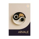 Esmo Home Arvale Yin & Yang 2 Li Özel Tasarım Sosluklu Kahvaltılık Tabağı Sosluk Çerezlik Kase Dekoratif Tabak 20 cm - Option-1