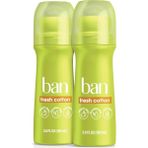 Esmo Home Ban Fresh 24 Saat Görünmez Terlemeyi Önleyici, Kadınlar ve Erkekler Için Roll-On Deodorant, Koltukaltı Islak Koruyucu, Kokularla Mücadele Malzemeleri Ile, 3,5 Oz, 2'li Paket - Option-1