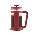 Esmo Home Bialetti - Smart French Press: Yaklaşık 1l Kapasiteli Kahve Hazırlayıcı - Kırmızı Polipropilen Gövde - Bulaşık Makinesinde Yıkanabilen Borosilikat Cam Sürahi - Paslanmaz Çelik Filtre Sistemi - Option-1 - 001-Renkli