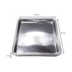 Esmo Home Çelikpençe Alüminyum Tek Kullanımlık Fırın Tepsisi, Baklava ve Börek Pişirme Kabı, Gümüş, 30X40X4 cm - 10 cm - 001-Renkli