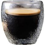 Esmo Home Çift Cidarlı Buzlu Tasarım Kahve, Latte, Su Bardağı, 250 Ml, Cam Bardak, 1 Adet - 12220 - Option-1 - 0 - Siyah