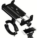 Esmo Home Cnc Metal Motosiklet Mobilet Motor Bisiklet Scooter Gidon Uyumlu Cep Telefonu Tutacağı Tutucu Standı - Option-1 - 000-Siyah