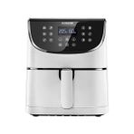 Esmo Home Cosorı Airfryer 100 Tarif Yemek Kitabı, 1700-WATT Max Xxl 5,5 L Dijital Dokunmatik Hava Fritözleri 11 Ön Ayarlı Fırın, Yağsız Sıcak Ocak, Yapışmaz Sepet, Beyaz - 000-Siyah