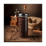 Esmo Home Deconox 1000ML Vakumlu Metal Kapaklı Borosilikat Cam Kavanoz (8.5CM*20CM) 1 Adet - 0 Siyah - Option-1