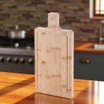Esmo Home Deconox Kalın Bambu Kesme Tahtası - Büyük Boy Antibakteriyel Yıkanabilir Doğrama Tahtası (40X20X2.5CM) - Ahşap