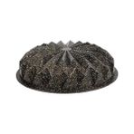 Esmo Home Deconox Thermo Döküm Gövdeli Kristal Kek Kalıbı 28CM, Dilimli ve Döküm, Siyah Granit Benekli Pişirme Kabı, Kolay Çıkarma, Dayanıklı Alüminyum Alaşım - Option-1 - (ClearEyelets)Black-RadiantOrchid