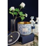 Esmo Home Evle-Metal Çok Amaçlı Dokulu Saklama Kabı, Dekoratif Saklama Kutusu 14 Cm, Azulejos (Azulejos Hope) - 0 Siyah - Option-1