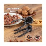 Esmo Home Fındık ve Ceviz Kıracağı Döküm 2'li Terminatör, Döküm Paslanmaz Ceviz ve Fındık Kıracak 2'li Set (16CM*5CM-12CM*5CM) (2 Li Set) - Ahşap