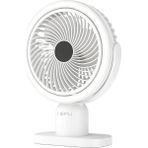 Esmo Home HP-F01 Işıklı Vantilatör USB Şarjlı Masaüstü Mini Fan – 3 Kademeli Hız Ayarlı Kompakt Gövde LED Işık - 001-Siyah