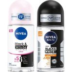 Esmo Home Kadın Roll On Deodorant & Invisible Clear 48 Saat Anti-Perspirant Koruma (50 Ml) ve Men Erkek Roll On Deodorant & Invisible, 50 ml - Option-1