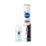 Esmo Home Kadın Sprey Deodorant & Invisible Clear 200ML ve Mini Roll-On 25ML, Avantajlı Paket - Option-1