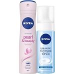 Esmo Home Kadın Sprey Deodorant Pearl&beauty, 48 Saat Anti-Perspirant Koruma 150ML ve Yüz Yıkama Köpüğü Canlandırıcı, Normal Ciltler 150ML - Option-1