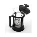 Esmo Home Kanji 350 ml Cam French Press – Isıya Dayanıklı Cam, Paslanmaz Çelik Filtreli, Siyah Renkli Kahve ve Bitki Çayı Demliği - Option-1 - 001-Renkli