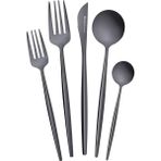 Esmo Home Karaca Orion 30 Parça 6 Kişilik Çatal Kaşık Bıçak Takımı Black - Option-1