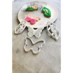 Esmo Home Kelebeğin Yaşam Döngüsü 4'lü Set Hamur Şekillendirici/kurabiye/seramik/oyun/polimer - Option-1 - 001-Renkli