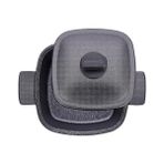Esmo Home Korkmaz Casterra Kare Döküm Tencere 28X28X12,5 - Kestane Akaju - Option-1