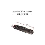 Esmo Home Kumru Sürgü Kapı Kolu, Kıvrık Çekme Kol, Mat Siyah, 16.3 cm x 3.7 Cm, 2 Adet (, Mat Siyah, 16.3) - 001-Renkli - Option-1