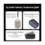 Esmo Home Lava Clip 5W Klipsli Su Geçirmez Taşınabilir Mini Bluetooth Hoparlör Yeşil - Option-1