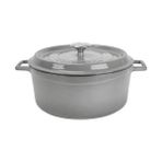 Esmo Home Lava Metal Premium Serisi - Döküm Yuvarlak Tencere, 28 Cm, Majolik Gri - (No Color) - Option-1